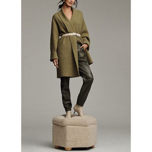 Avec Les 'Filles' Green Faux Leather Joggers Size M